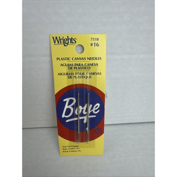 Wrights Boye Plastic Canvas Needles-Size 16‎ 2/Pkg, 7518 - Picture 1 of 5